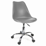 Bureaustoel - IGER - met wieltjes - hoogte verstelbaar - grijs