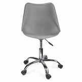 Bureaustoel - IGER - met wieltjes - hoogte verstelbaar - grijs