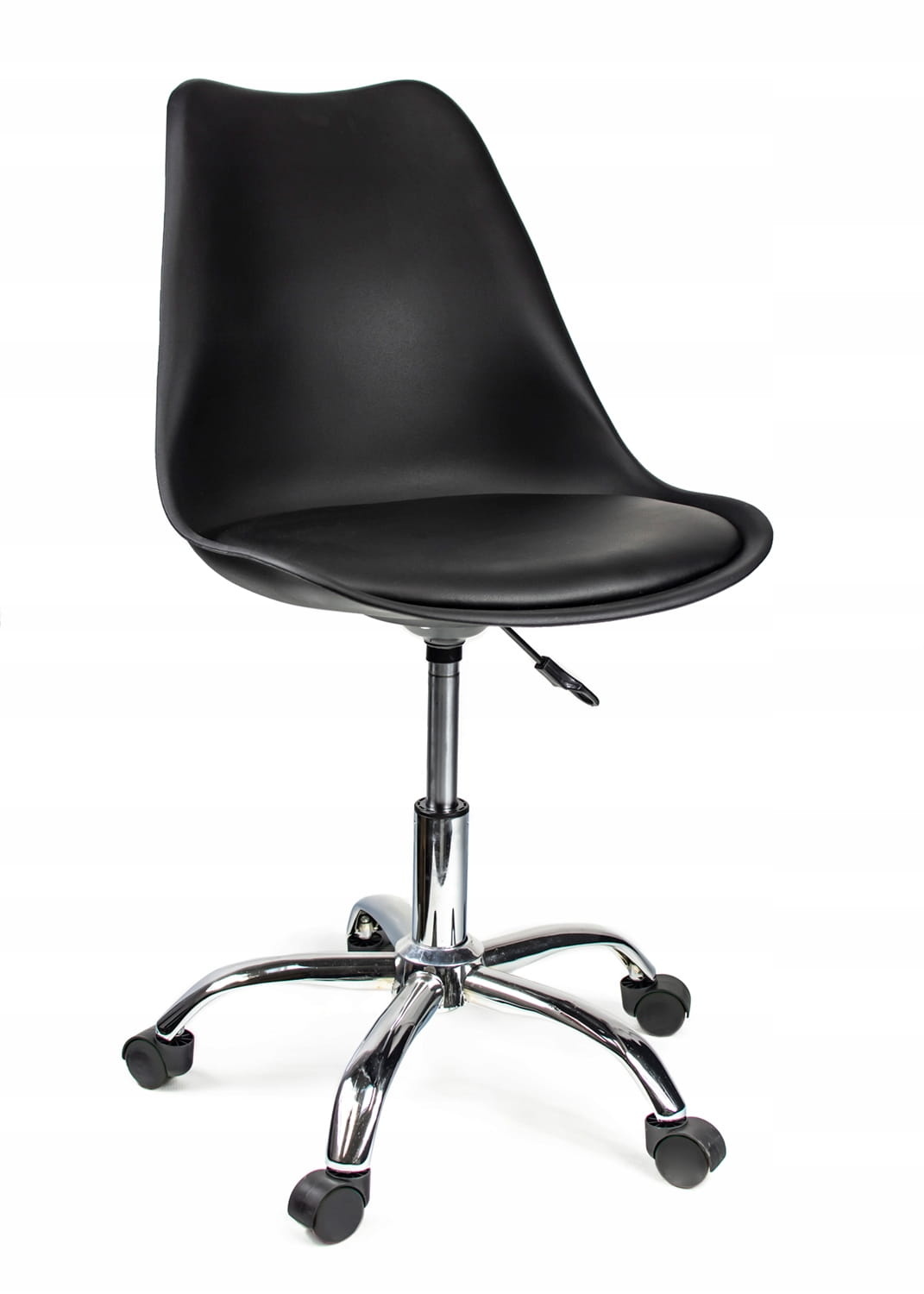 Bureaustoel - IGER - met wieltjes - hoogte verstelbaar - zwart