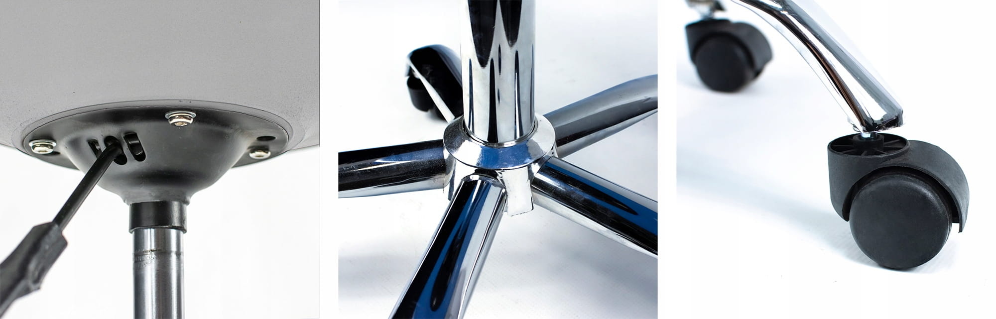 Bureaustoel - IGER - met wieltjes - hoogte verstelbaar - zwart