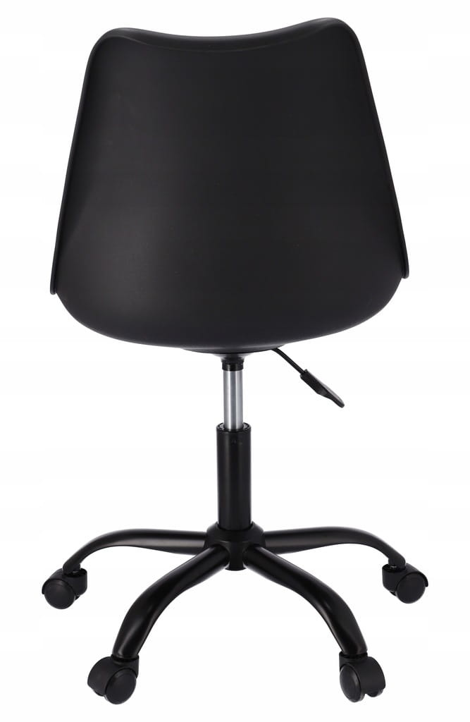 Bureaustoel - IGER - met wieltjes - en zwarte basis - zwart