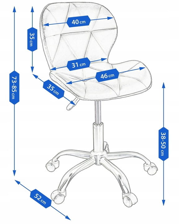 Bureaustoel - ENDO - ergonomisch - modern - wit grijs