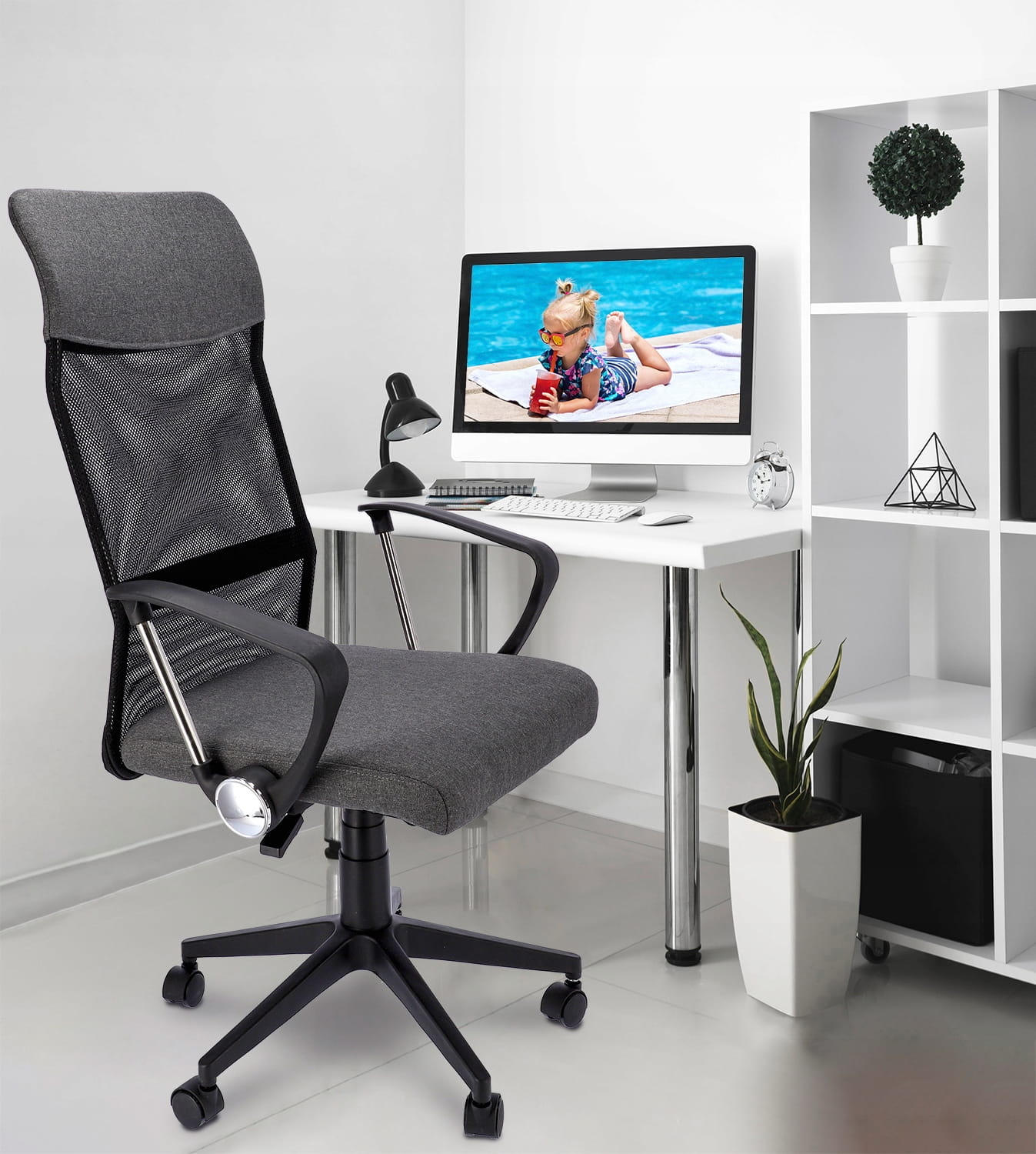 Ergonomische bureaustoel - ZOOM - verstelbaar - donkergrijs