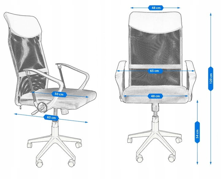 Ergonomische bureaustoel - ZOOM - verstelbaar - grijs