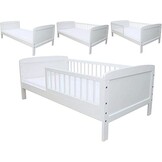 Peuterbed - wit - 160x80cm - incl lattenbodem kinderbed
