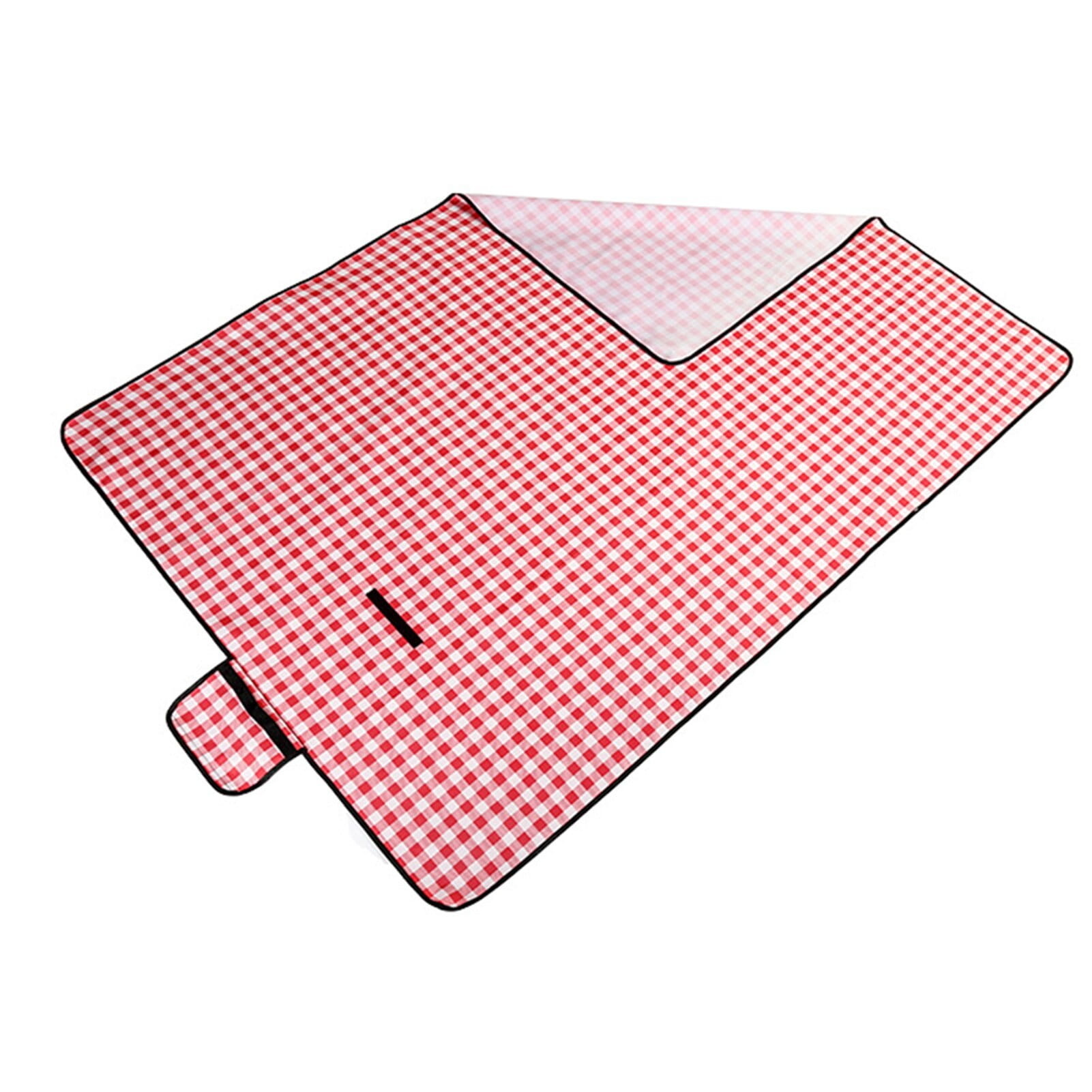 Picknickkleed - waterdicht - 200x200 cm - rood wit - geruit
