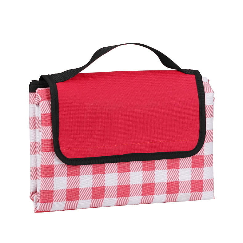 Picknickkleed - waterdicht - 200x200 cm - rood wit - geruit