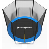 Trampoline - blauw - 244 cm - met net- tot 120 KG
