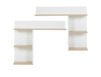 MATIS - Hoofdbord bed - set van 2 - 104x18x86 cm - wit eiken