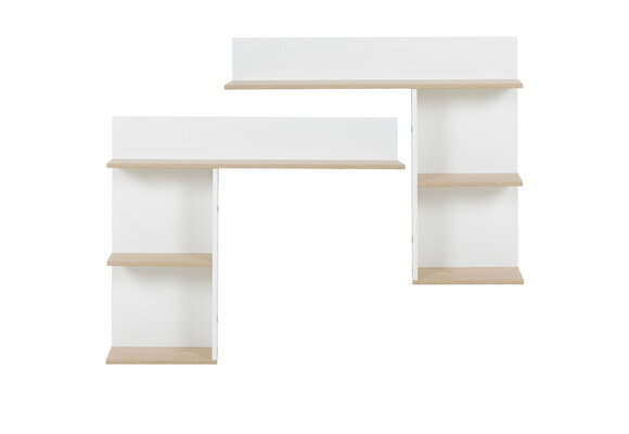 MATIS - Hoofdbord bed - set van 2 - 104x18x86 cm - wit eiken