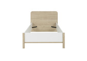 MATIS - Tienerbed - bedframe - 90x190 cm - hout - eiken wit
