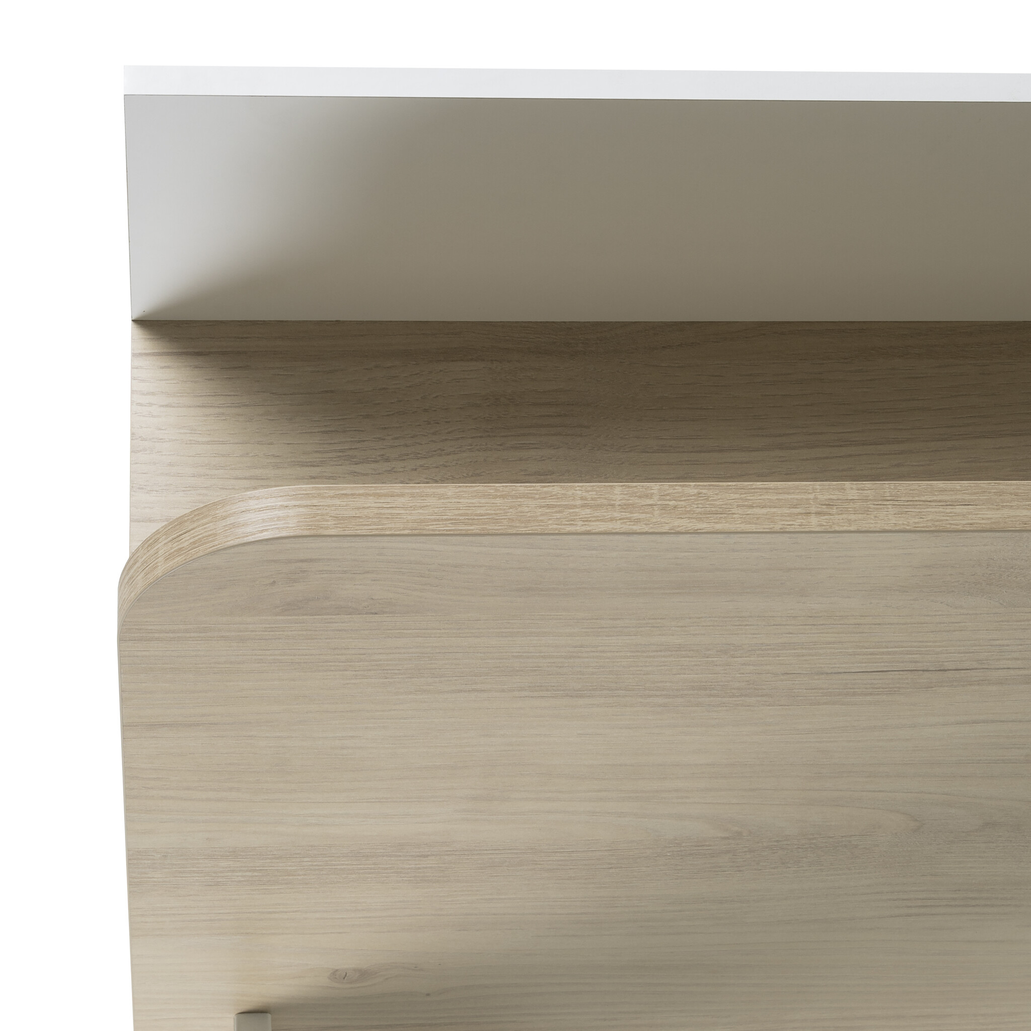 MATIS - Tienerbed - bedframe - 90x190 cm - hout - eiken wit