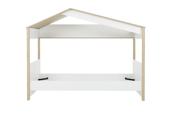 MATIS - Bedhuisje - 90x200 cm - kinderbed - eiken wit