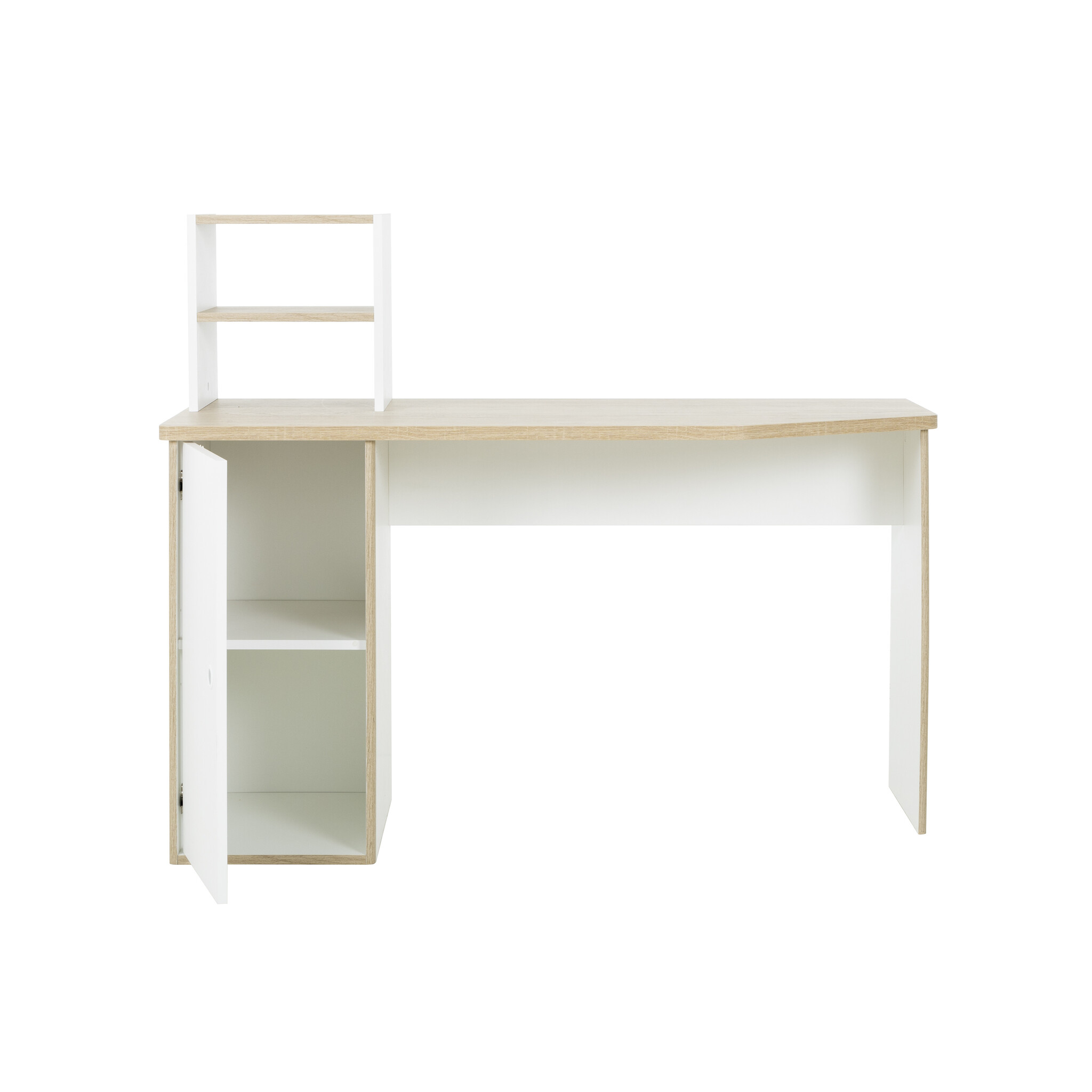 MATIS - Kinderbureau - wit - met opbergruimte - 136x56x111 cm