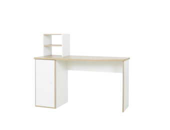 MATIS - Kinderbureau - wit - met opbergruimte - 136x56x111 cm