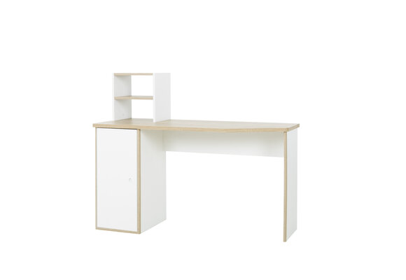 MATIS - Kinderbureau - wit - met opbergruimte - 136x56x111 cm