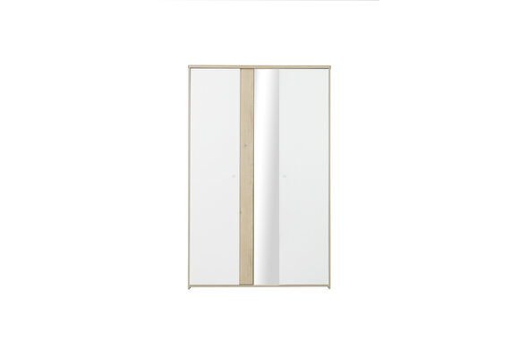 MATIS - Kledingkast kinderkamer - 2 deuren - 130x60x202cm - wit