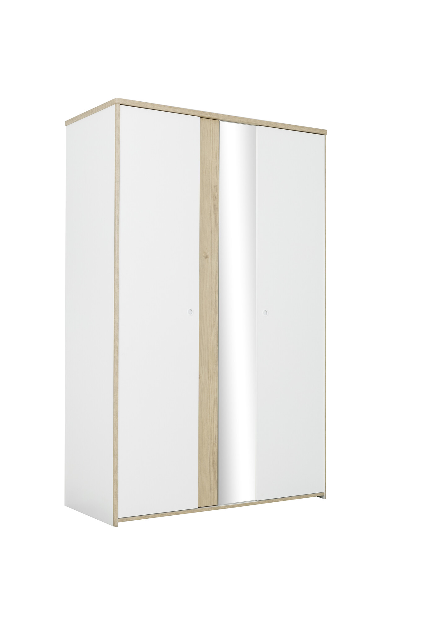 MATIS - Kledingkast kinderkamer - 2 deuren - 130x60x202cm - wit