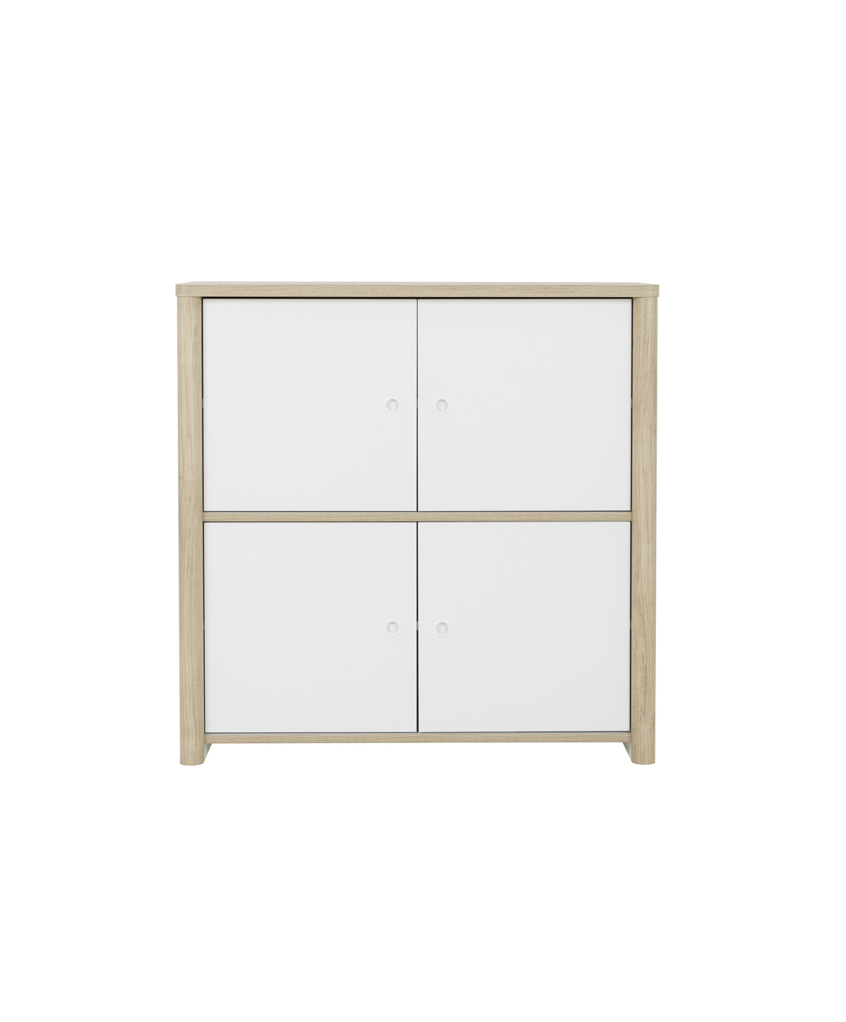 MATIS - Opbergkast speelgoed - 4 deuren - 100x40x100cm - wit