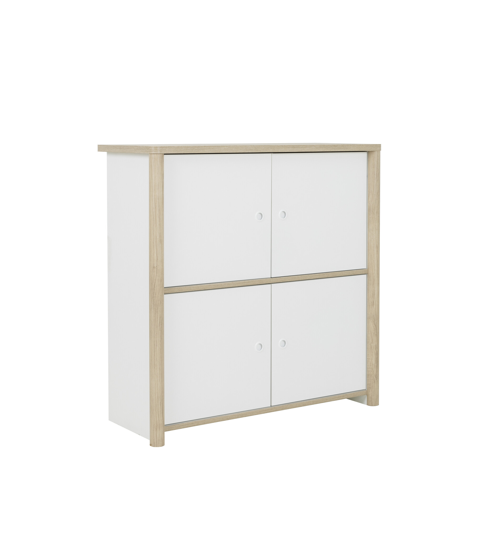 MATIS - Opbergkast speelgoed - 4 deuren - 100x40x100cm - wit