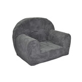 Kinderfauteuil - LINCOL - 60x40x45 cm - corduroy - lichtgrijs