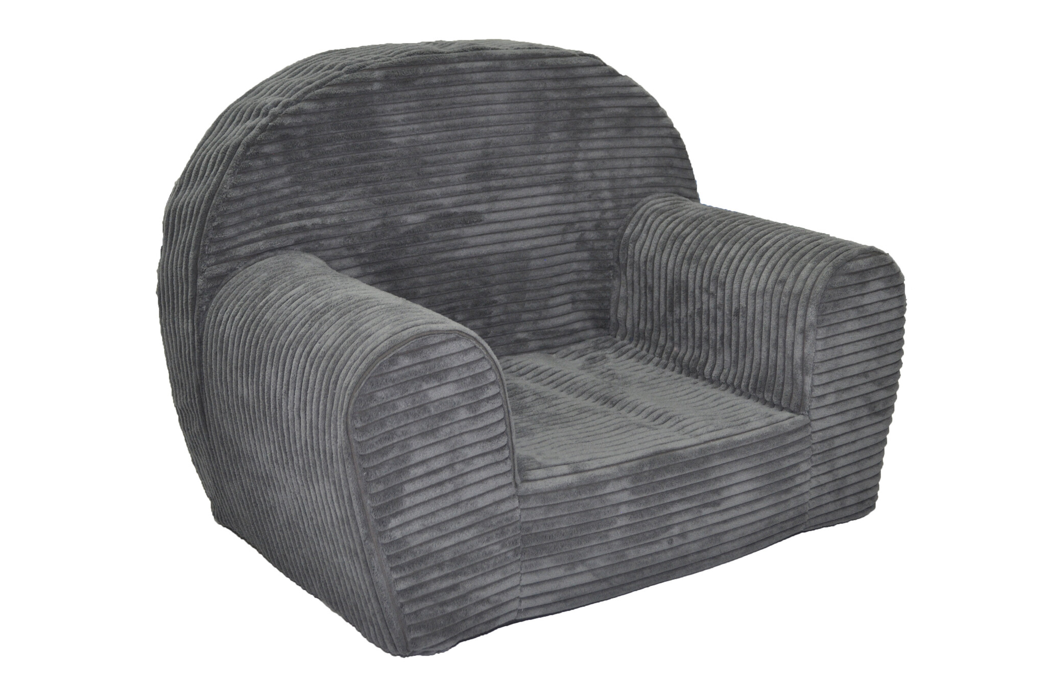 Kinderfauteuil - LINCOL - 60x40x45 cm - corduroy - lichtgrijs