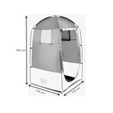 Bestway - douchetent - 110x110x190cm - grijs, rood