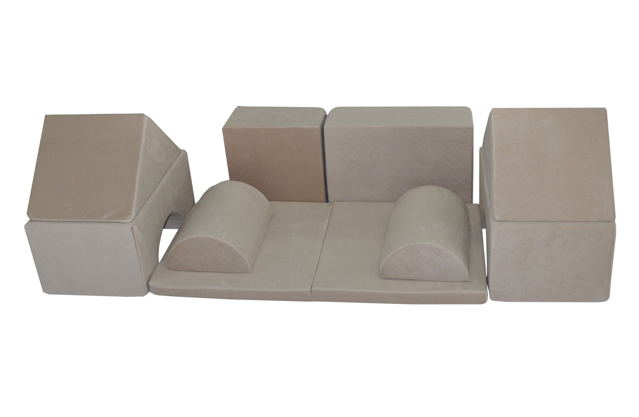 Foam blokken - soft play - ITAKA - 9 delig - beige