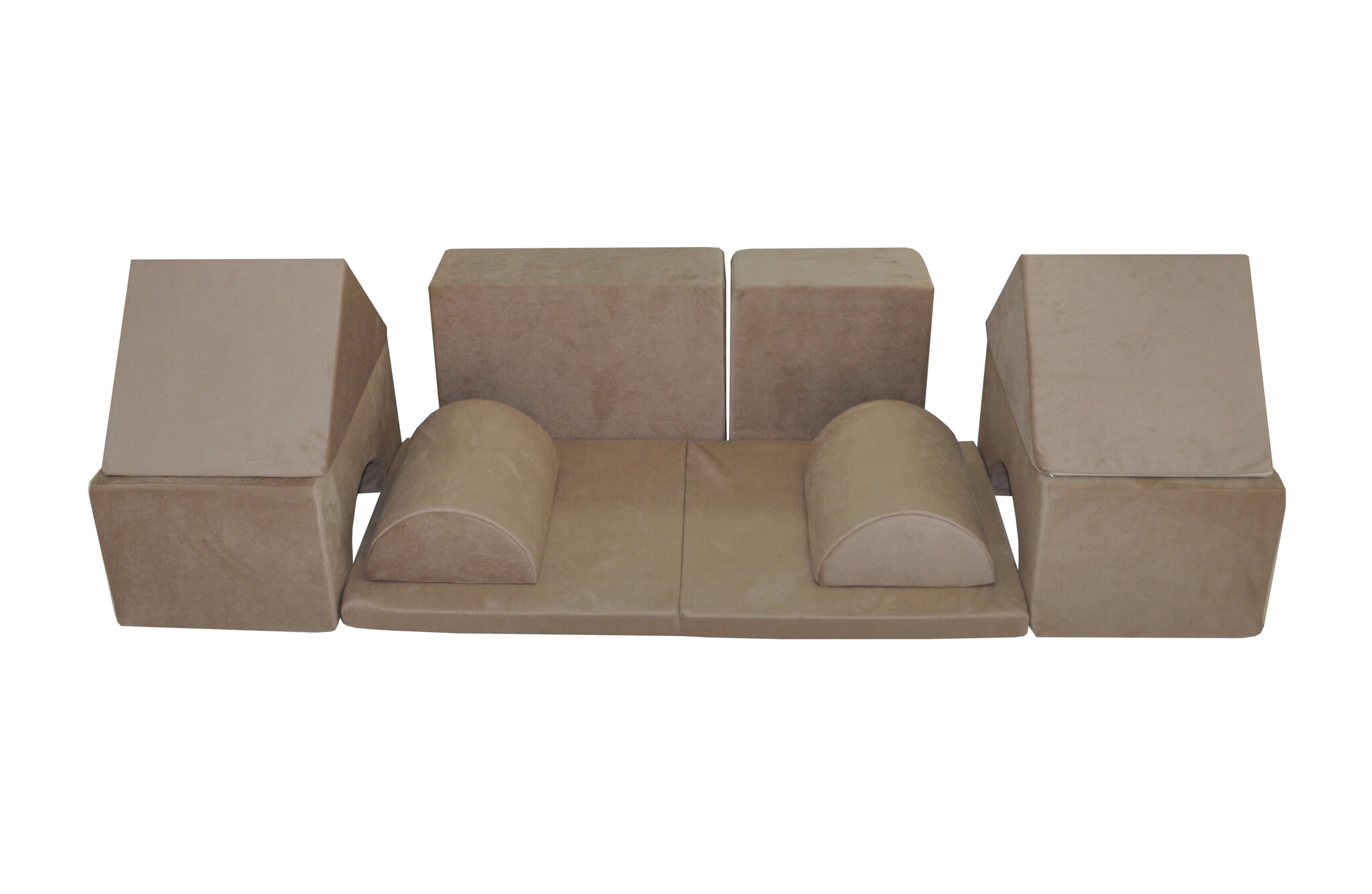 Foam blokken - soft play - ITAKA - 9 delig - cappuccino