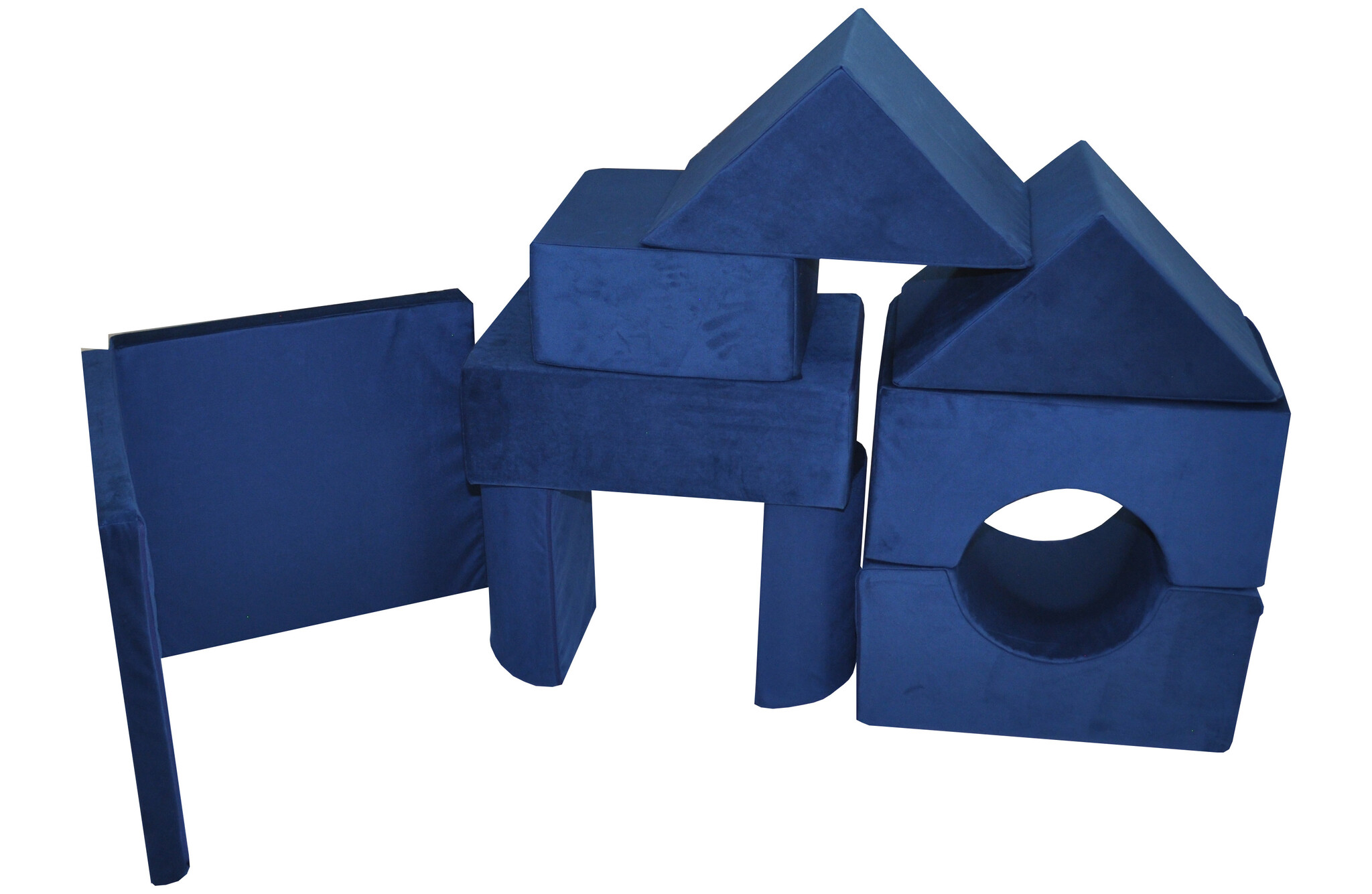 Foam blokken - soft play - ITAKA - 9 delig - marineblauw