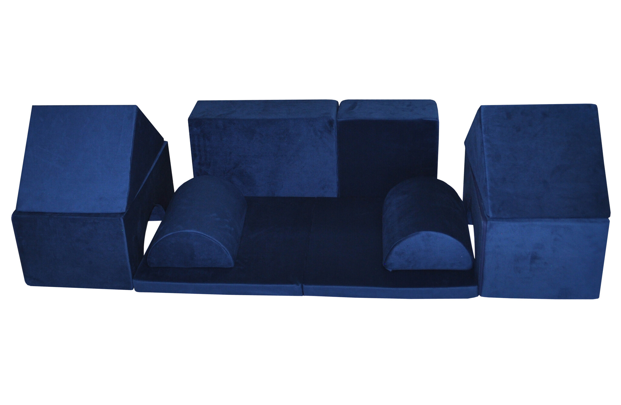 Foam blokken - soft play - ITAKA - 9 delig - marineblauw