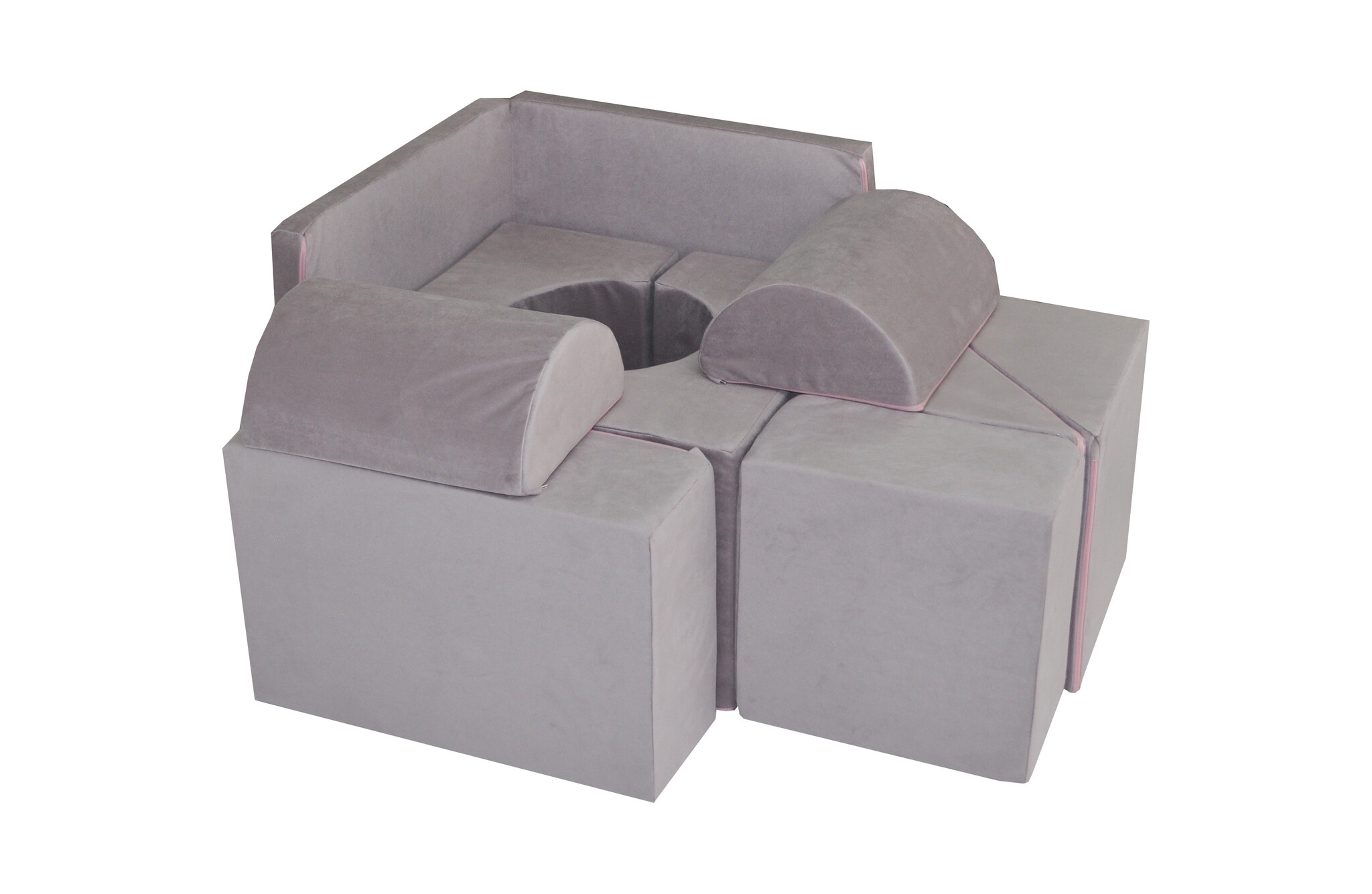 Foam blokken - soft play - ITAKA - 9 delig - lila