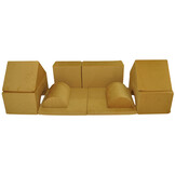 Foam blokken - soft play - ITAKA - 9 delig - okergeel