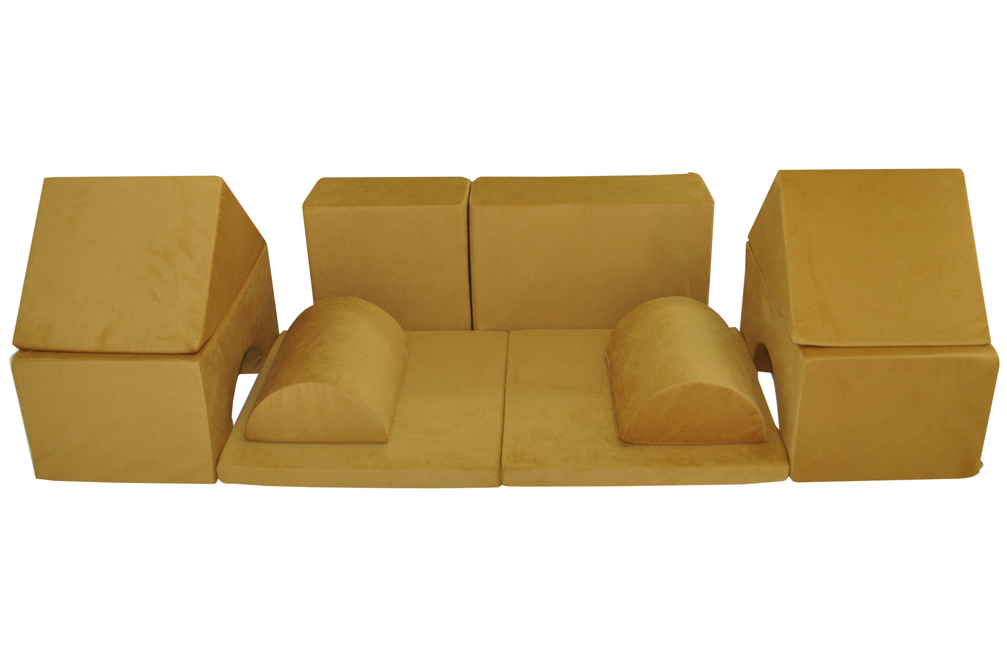 Foam blokken - soft play - ITAKA - 9 delig - okergeel