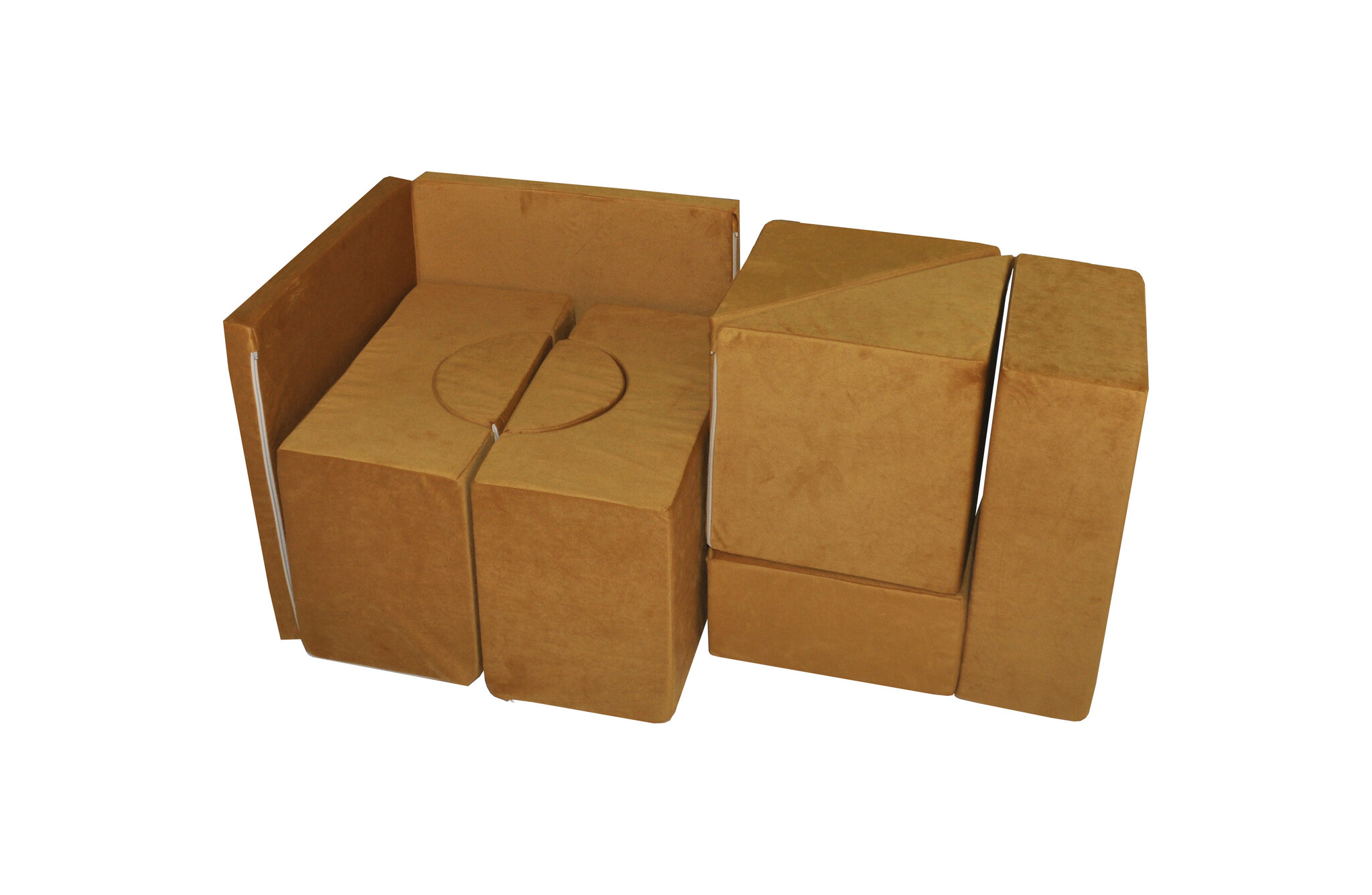 Foam blokken - soft play - ITAKA - 9 delig - okergeel