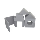 Foam blokken - soft play - ITAKA - 9 delig - grijs