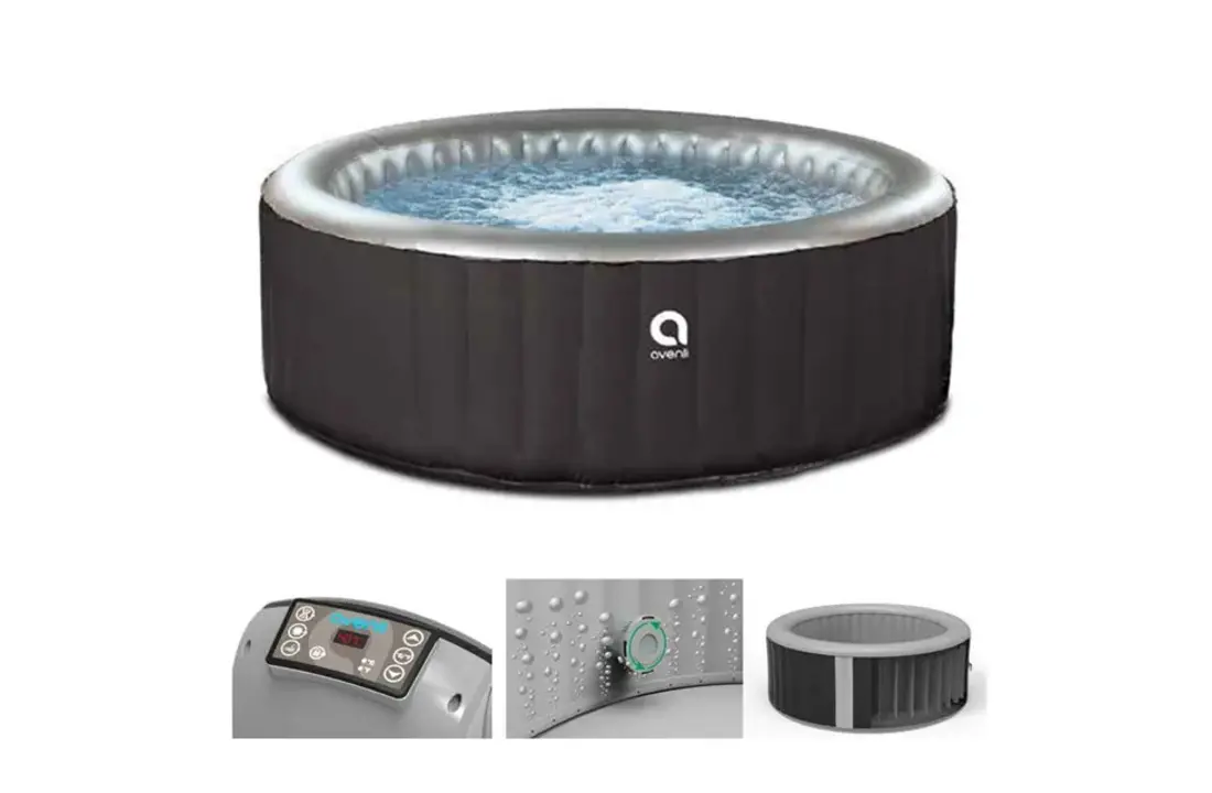 Avenli - bubbelbad buiten - opblaasbaar - 3 persoons - Ø 135 cm