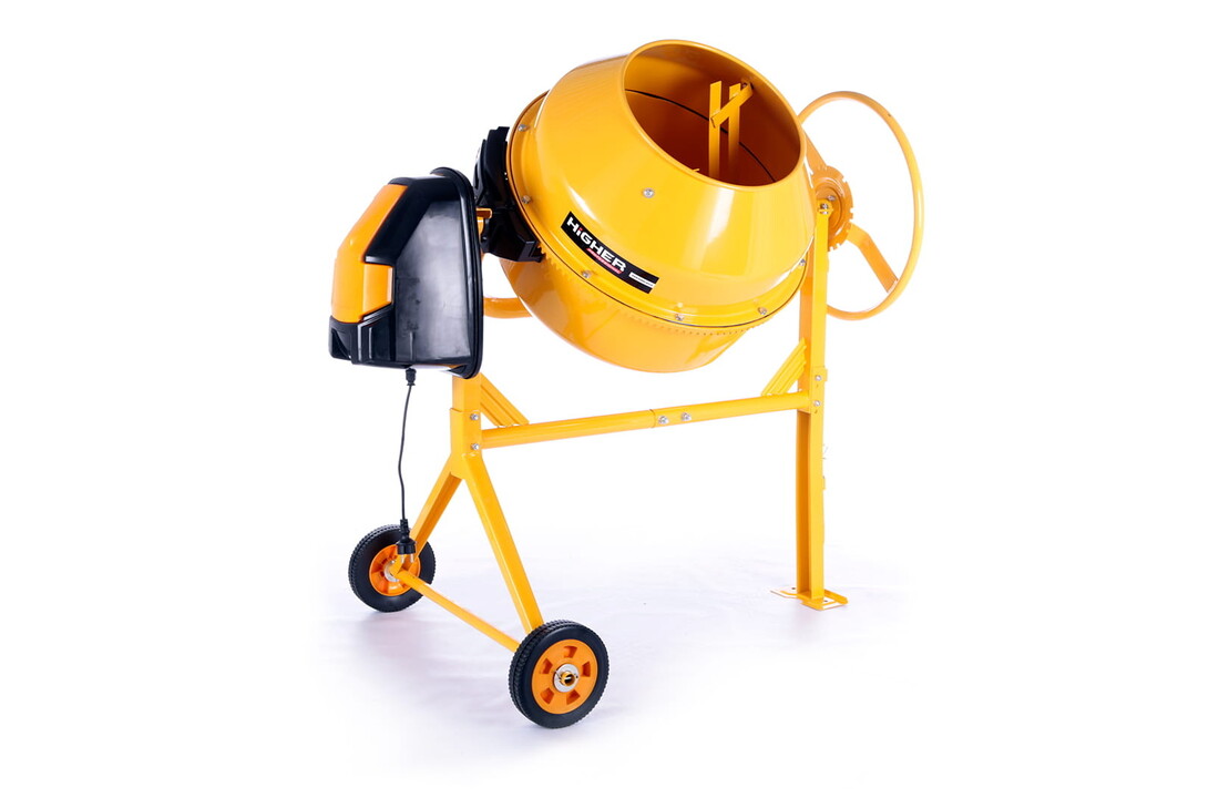 Betonmolen - betonmixer - 140L - 550W - HIGHER - geel
