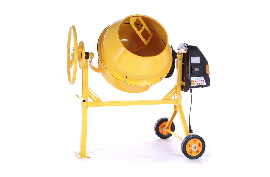 Betonmolen - betonmixer - 180L - 650W - HIGHER - geel