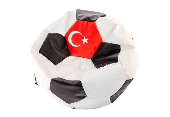 Voetbal zitzak - EURO 2024 - maat L - Ø 90 cm - Turkije