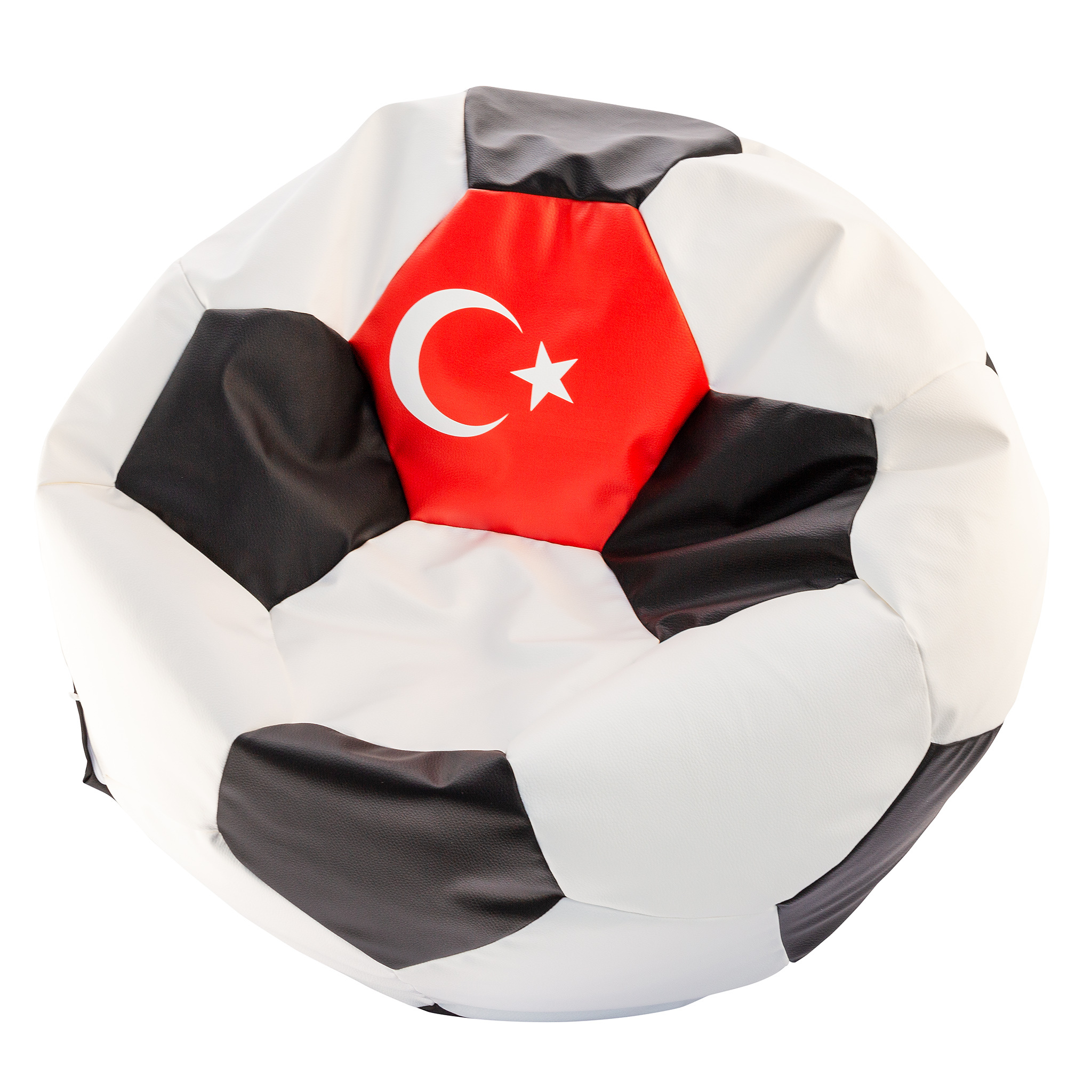 Voetbal zitzak - EURO 2024 - maat L - Ø 90 cm - Turkije