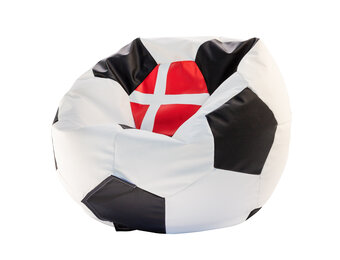 Voetbal zitzak - EURO 2024 - maat L - Ø 90 cm - Denemarken