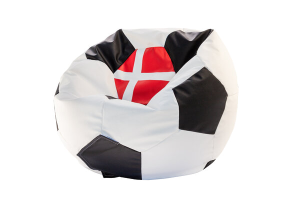 Voetbal zitzak - EURO 2024 - maat L - Ø 90 cm - Denemarken