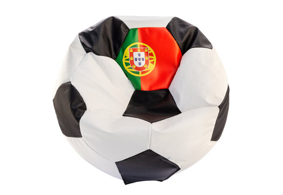 Voetbal zitzak - EURO 2024 - maat L - Ø 90 cm - Portugal