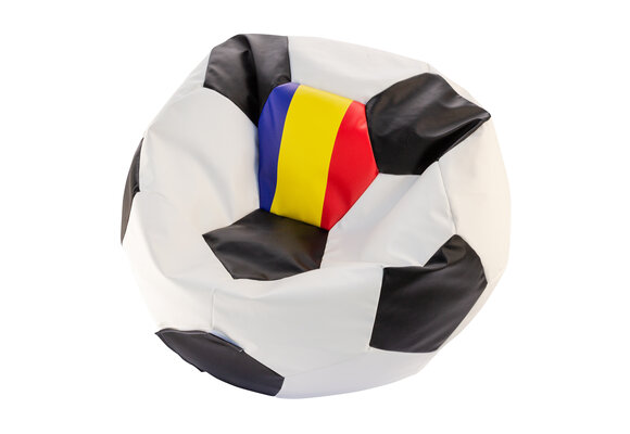 Voetbal zitzak - EURO 2024 - maat L - Ø 90 cm - Roemenie