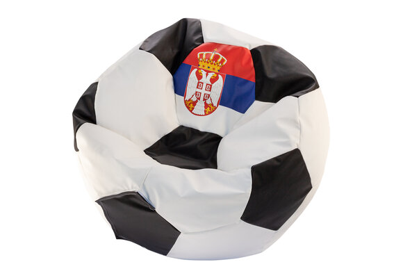 Voetbal zitzak - EURO 2024 - maat L - Ø 90 cm - Servie