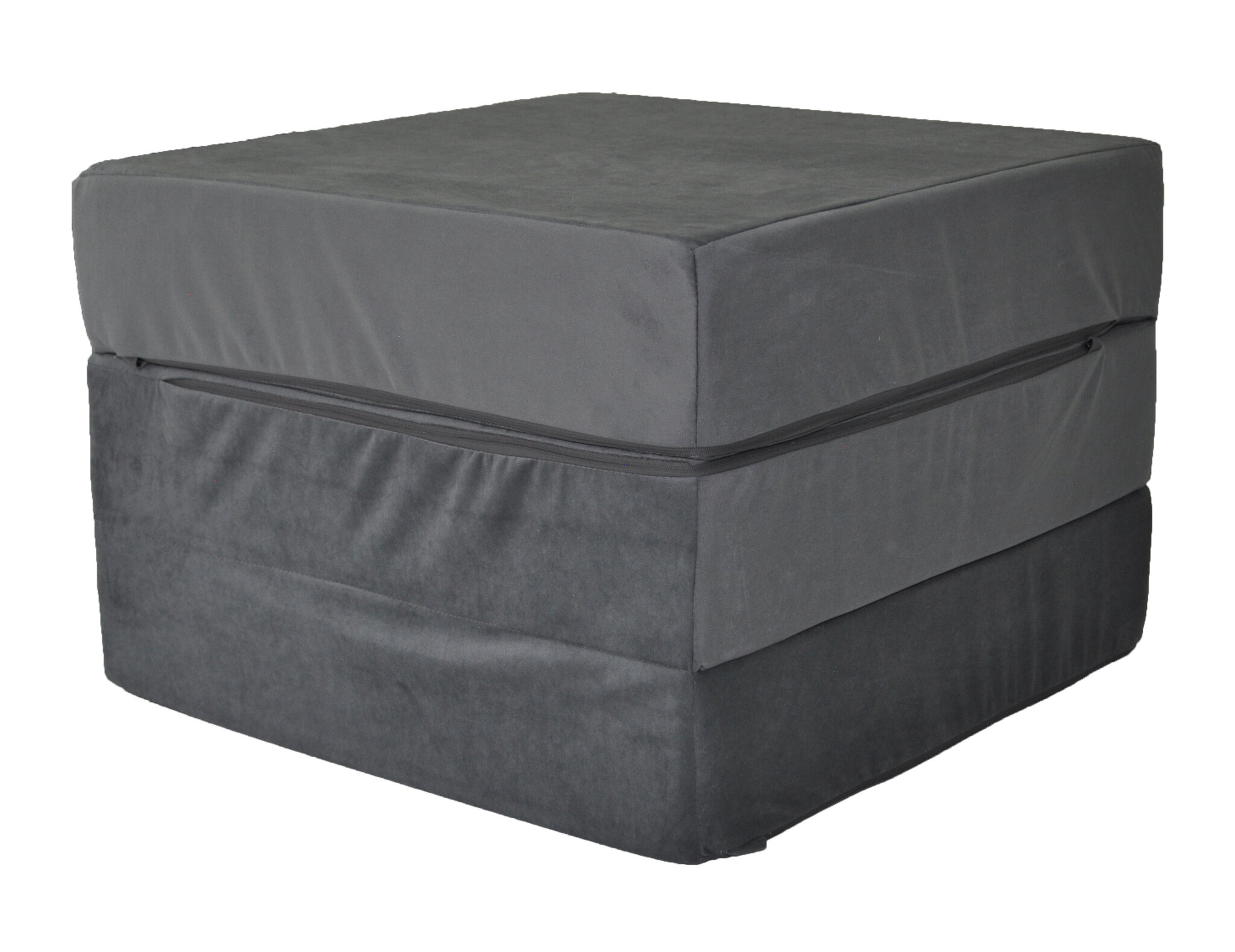 Opvouwbaar matras - logeermatras - 195x65x15 cm - donkergrijs