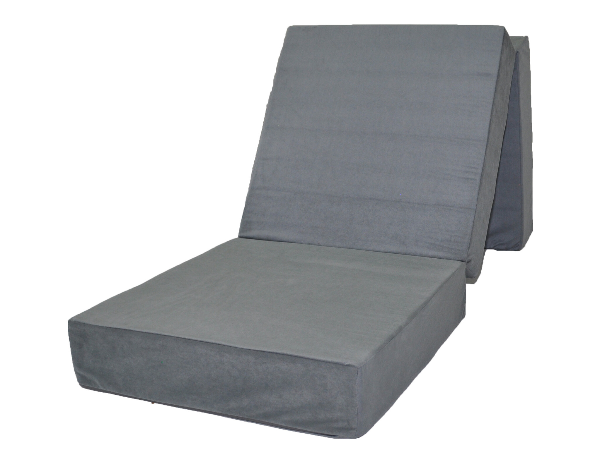 Opvouwbaar matras - logeermatras - 195x65x15 cm - donkergrijs