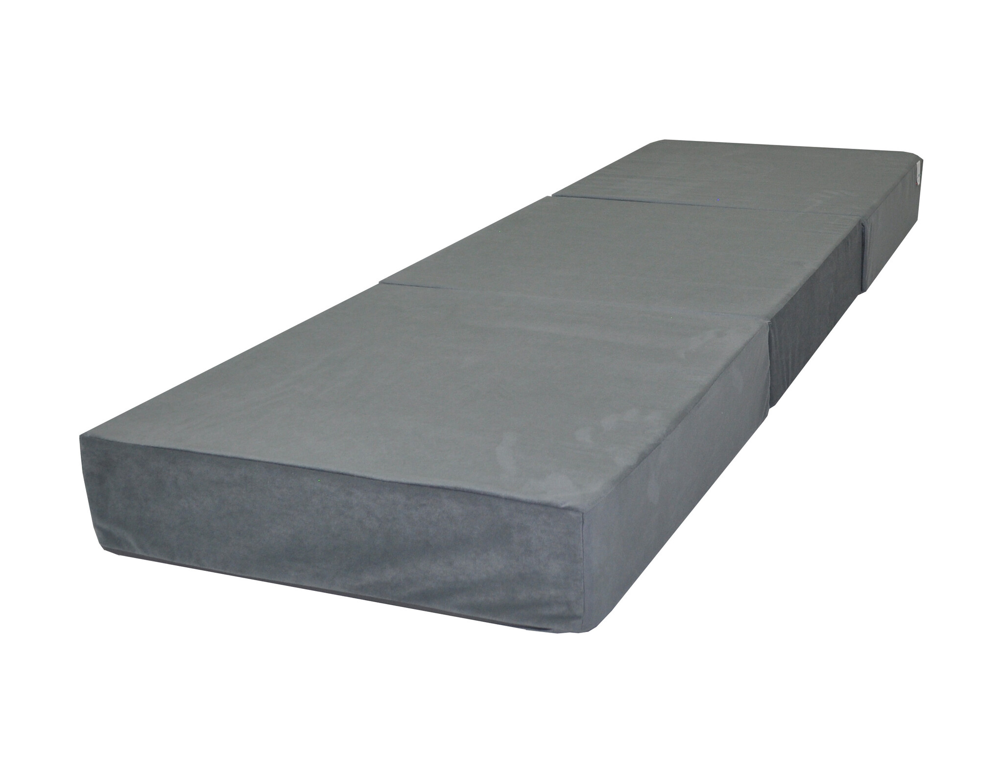 Opvouwbaar matras - logeermatras - 195x65x15 cm - donkergrijs