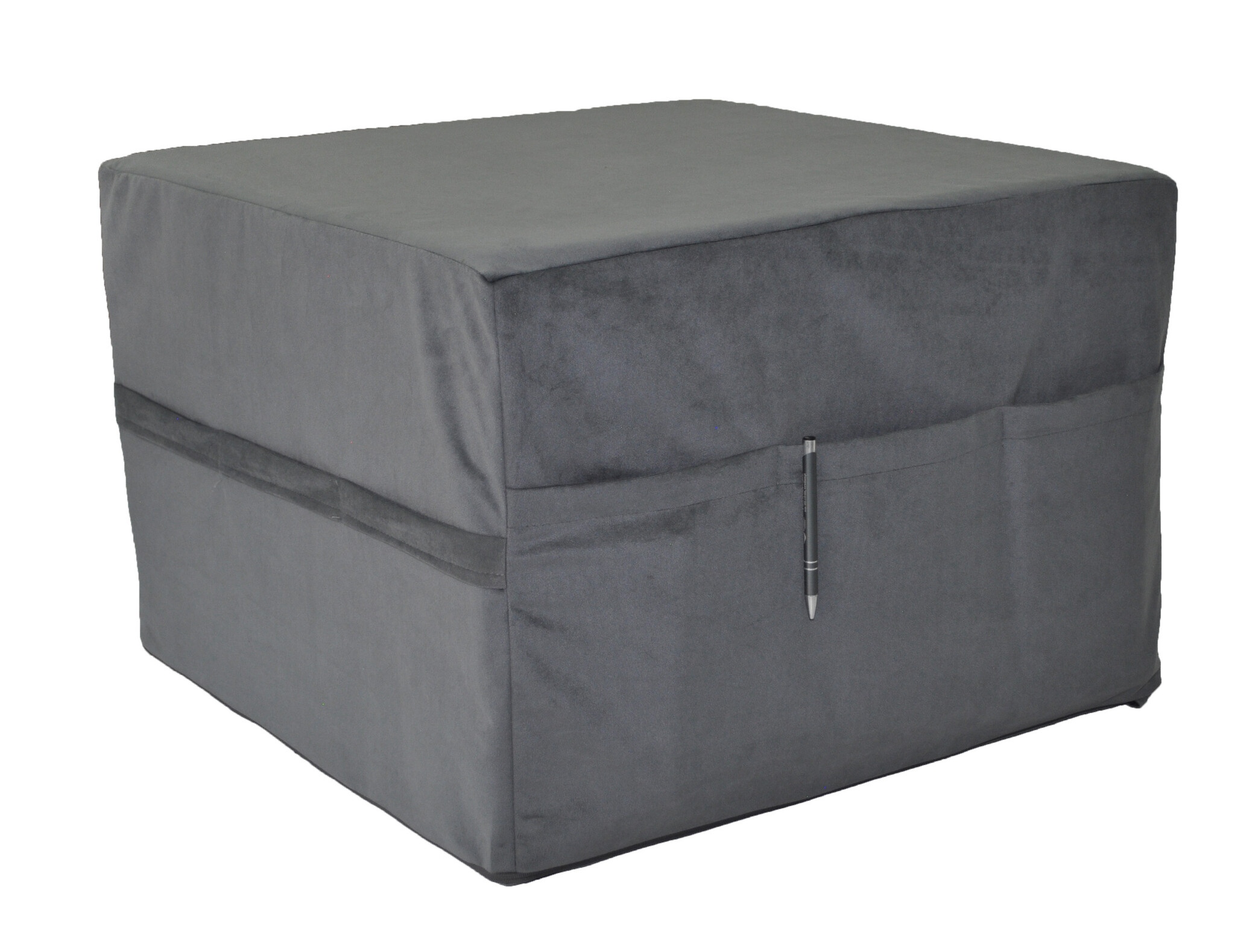 Opvouwbaar matras - logeermatras - 195x65x15 cm - donkergrijs